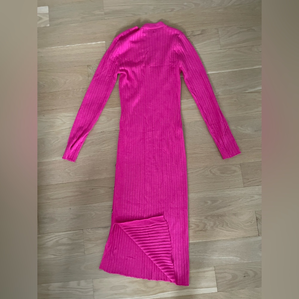 T.J.Maxx Pink Long Sleeve Dress - Picture 2 of 3